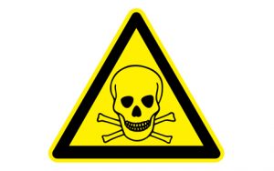 Símbolo tóxico toxicidad peligro 