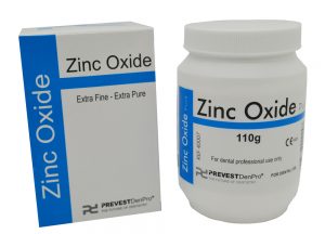 Polvo de óxido de Zinc, para uso cosmético y odontológico